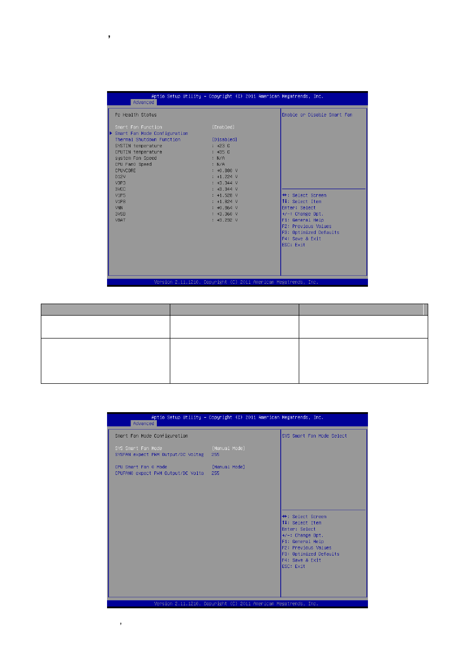 H/w monitor, Smart fan mode configuration | Avalue ECM-QB User Manual | Page 46 / 67