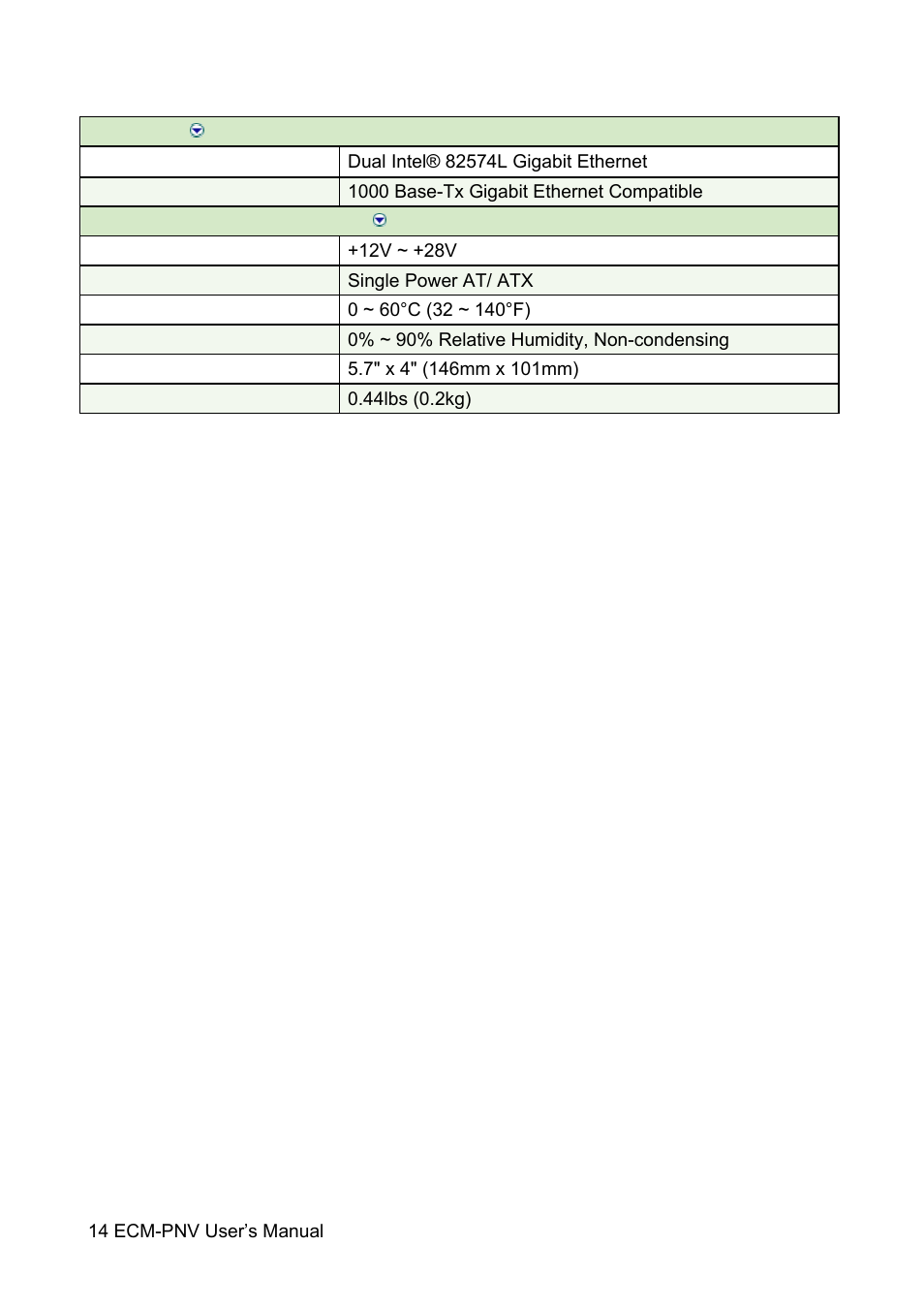 Avalue ECM-PNV User Manual | Page 14 / 105