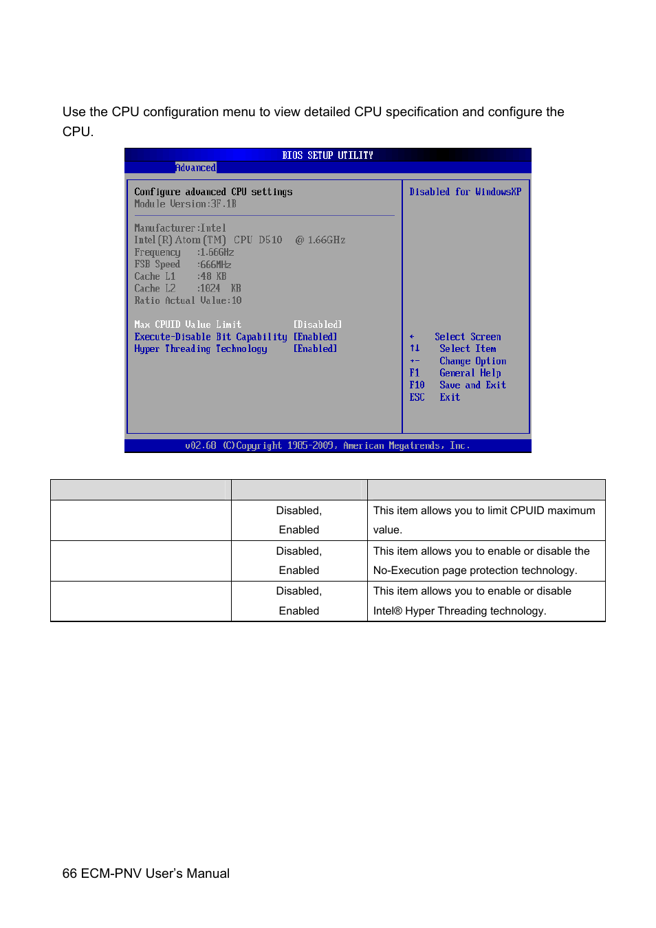 Avalue ECM-PNV User Manual | Page 66 / 105