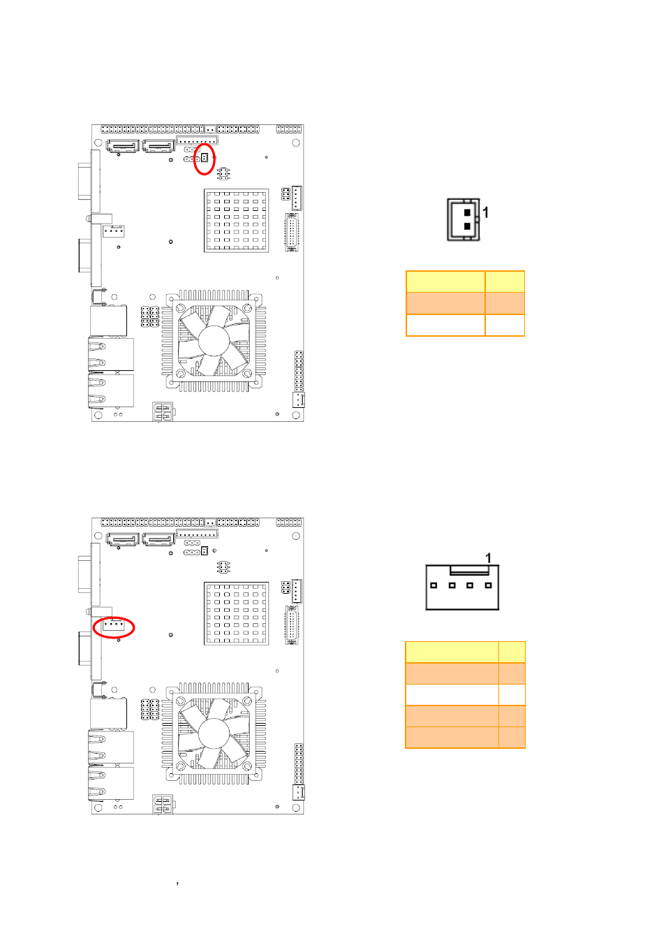Battery connector (bat), Cpu fan connector (cpu_fan) | Avalue ECM-PNV User Manual | Page 26 / 77