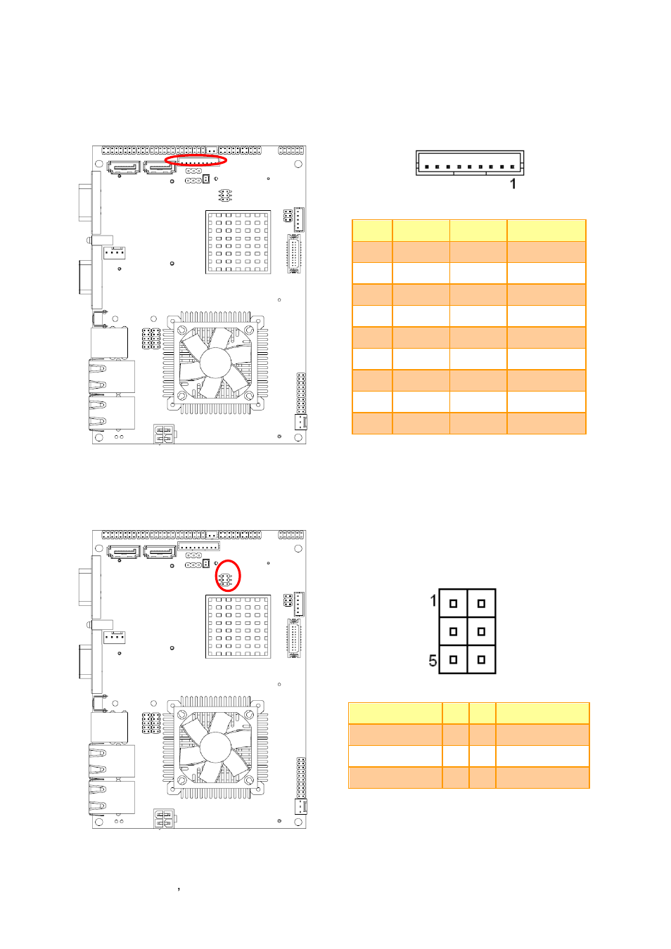 Touch panel connector (jtouch), Spi connector (jspi) | Avalue ECM-PNV User Manual | Page 30 / 77
