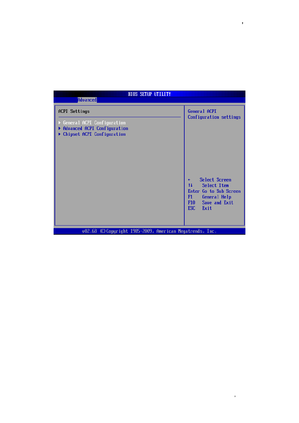 Acpi settings | Avalue ECM-PNV User Manual | Page 47 / 77