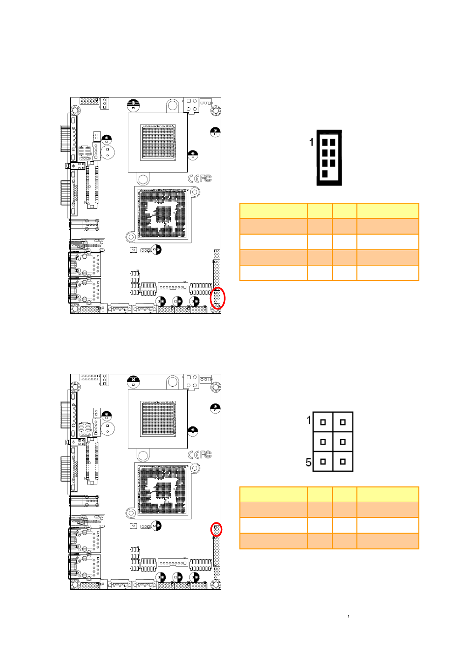 Ps2 kb/ms connector (jkb/ms1), Spi connector (j1) | Avalue ECM-VX900 User Manual | Page 33 / 74
