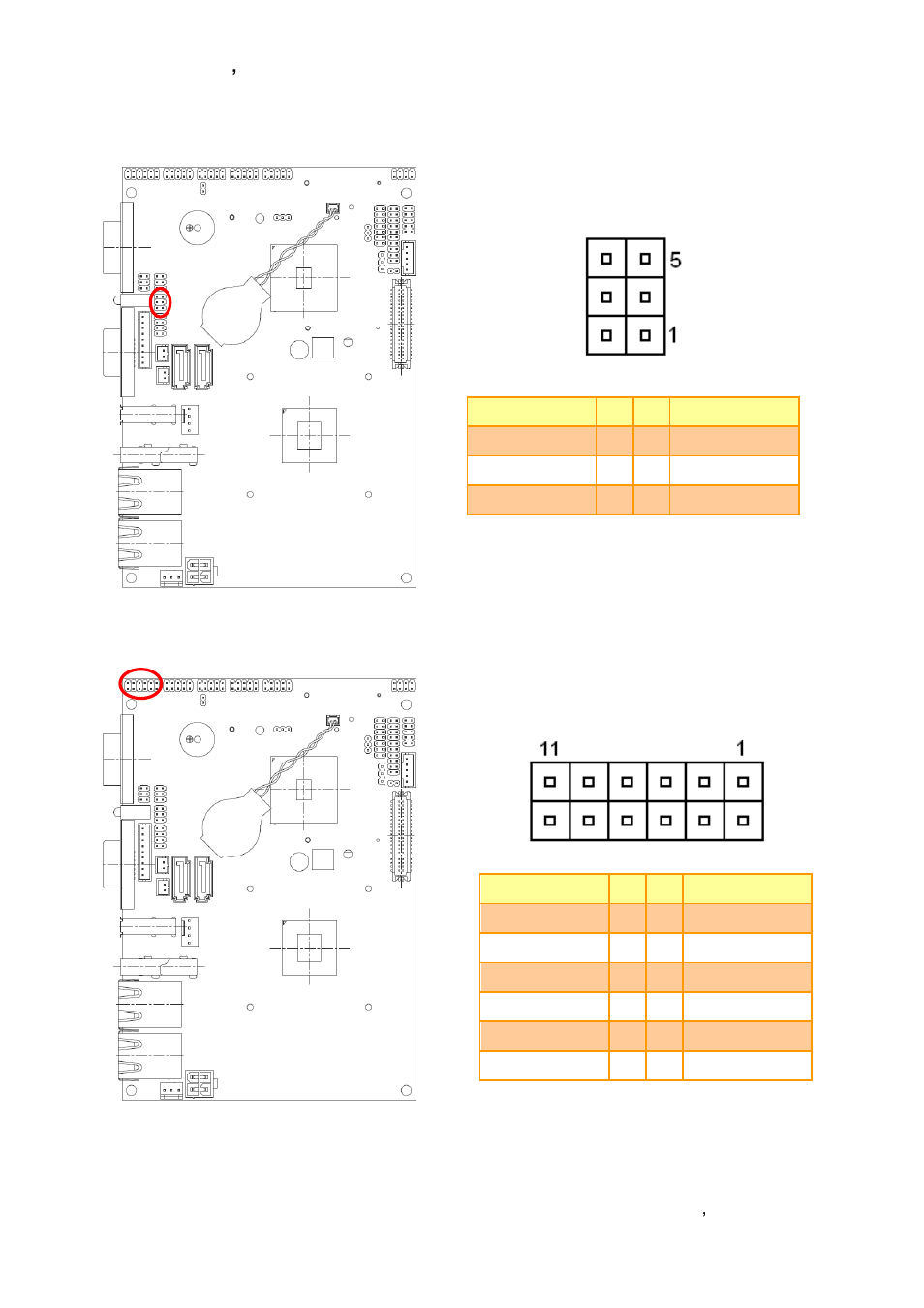 Serial port 1 in rs-422/485 mode (j422/485), Audio connector (jaudio) | Avalue ECM-A50M User Manual | Page 29 / 77