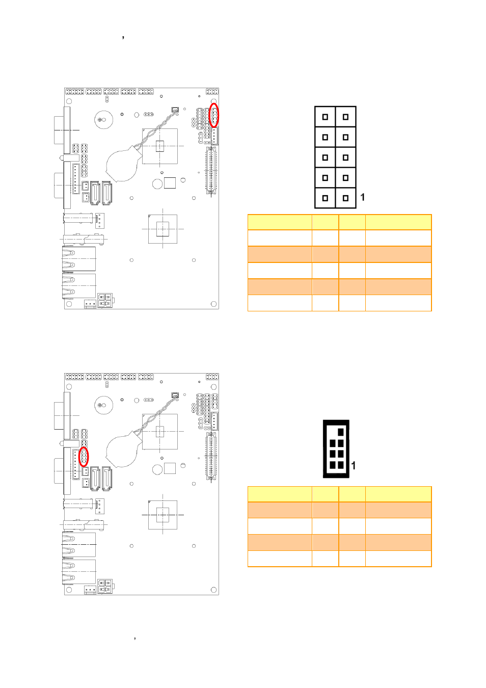 Miscellaneous setting connector (jfp), Keyboard & mouse connector (jkbms) | Avalue ECM-A50M User Manual | Page 34 / 77