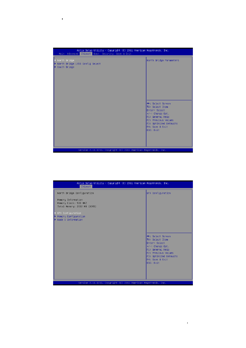 Advanced chipset features, North bridge | Avalue ECM-A50M User Manual | Page 55 / 77