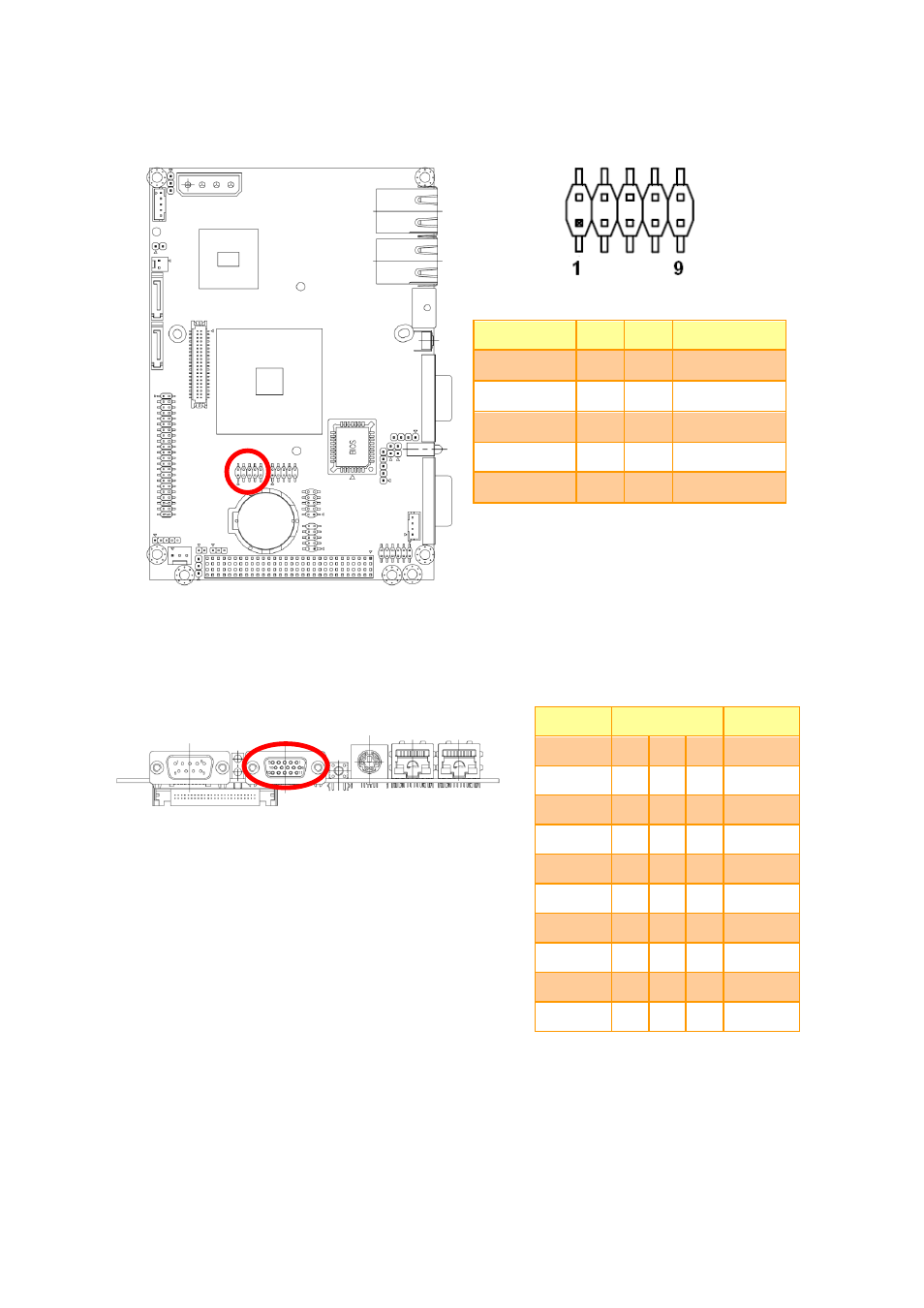 Usb connector 2 & 3 (jusb2), Vga connector (jvga1) | Avalue ECM-CX700 User Manual | Page 19 / 20