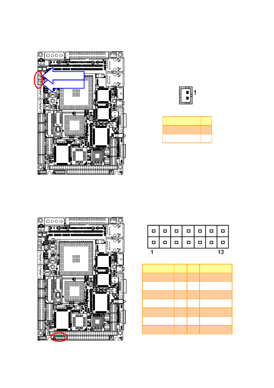 Sata power connector (sata_pwr1/ sata_pwr2), Lpc connector (lpc1) | Avalue ECM-LX800W User Manual | Page 11 / 24