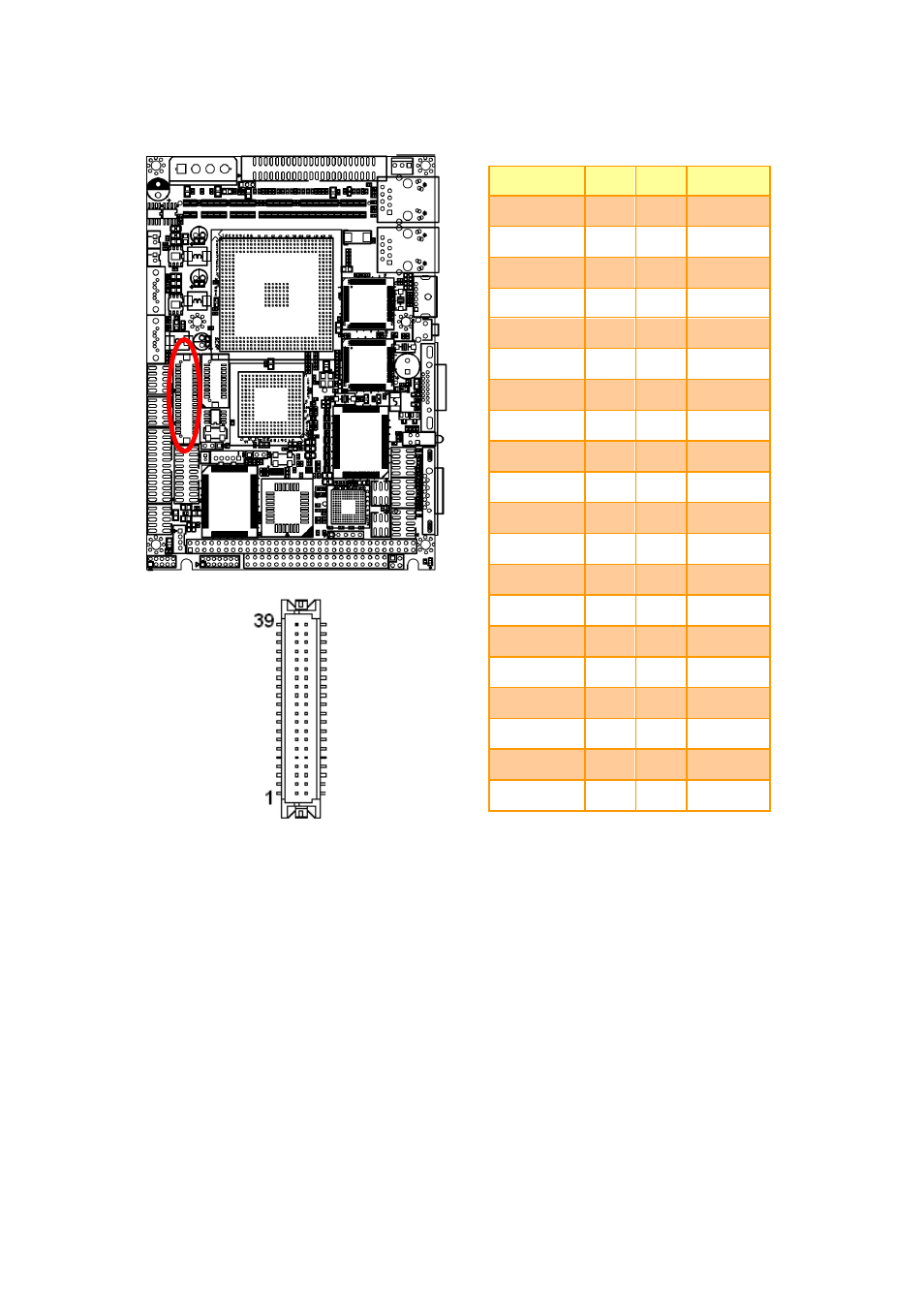 Tft panel connector (jtft) | Avalue ECM-LX800W User Manual | Page 18 / 24