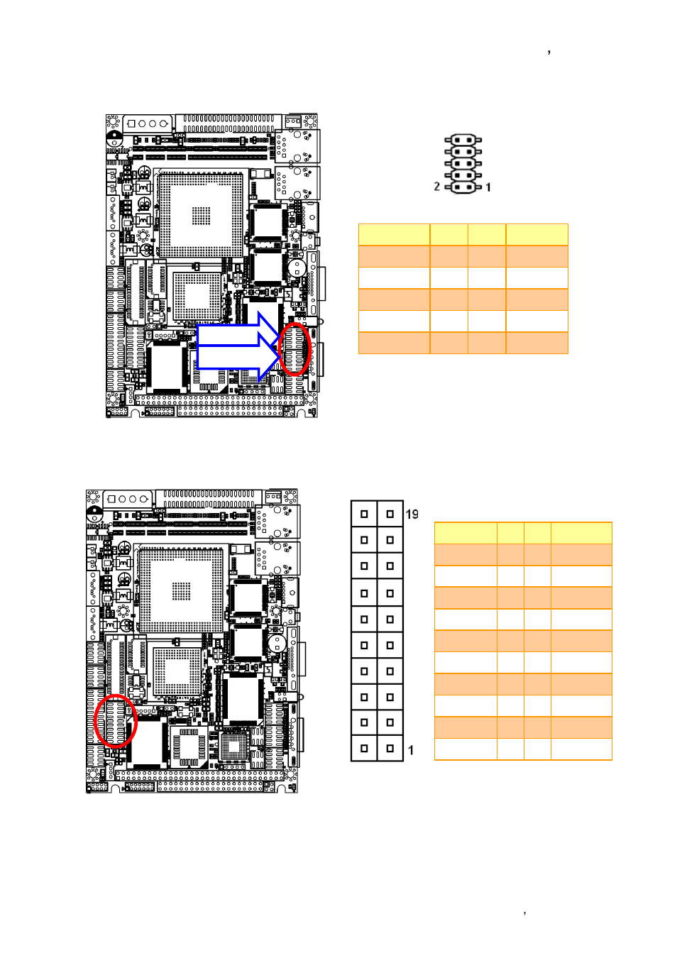 Serial port 3, 4 connector (jcom3, jcom4), General purpose i/o connector (jdio) | Avalue ECM-LX800W User Manual | Page 31 / 105