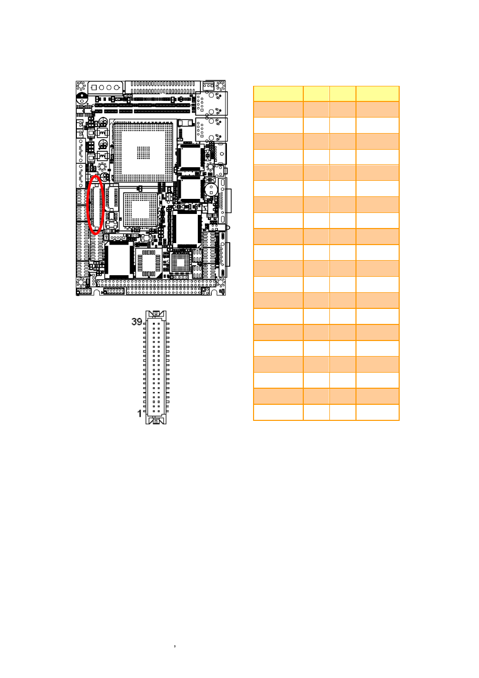 Tft panel connector (jtft) | Avalue ECM-LX800W User Manual | Page 34 / 105