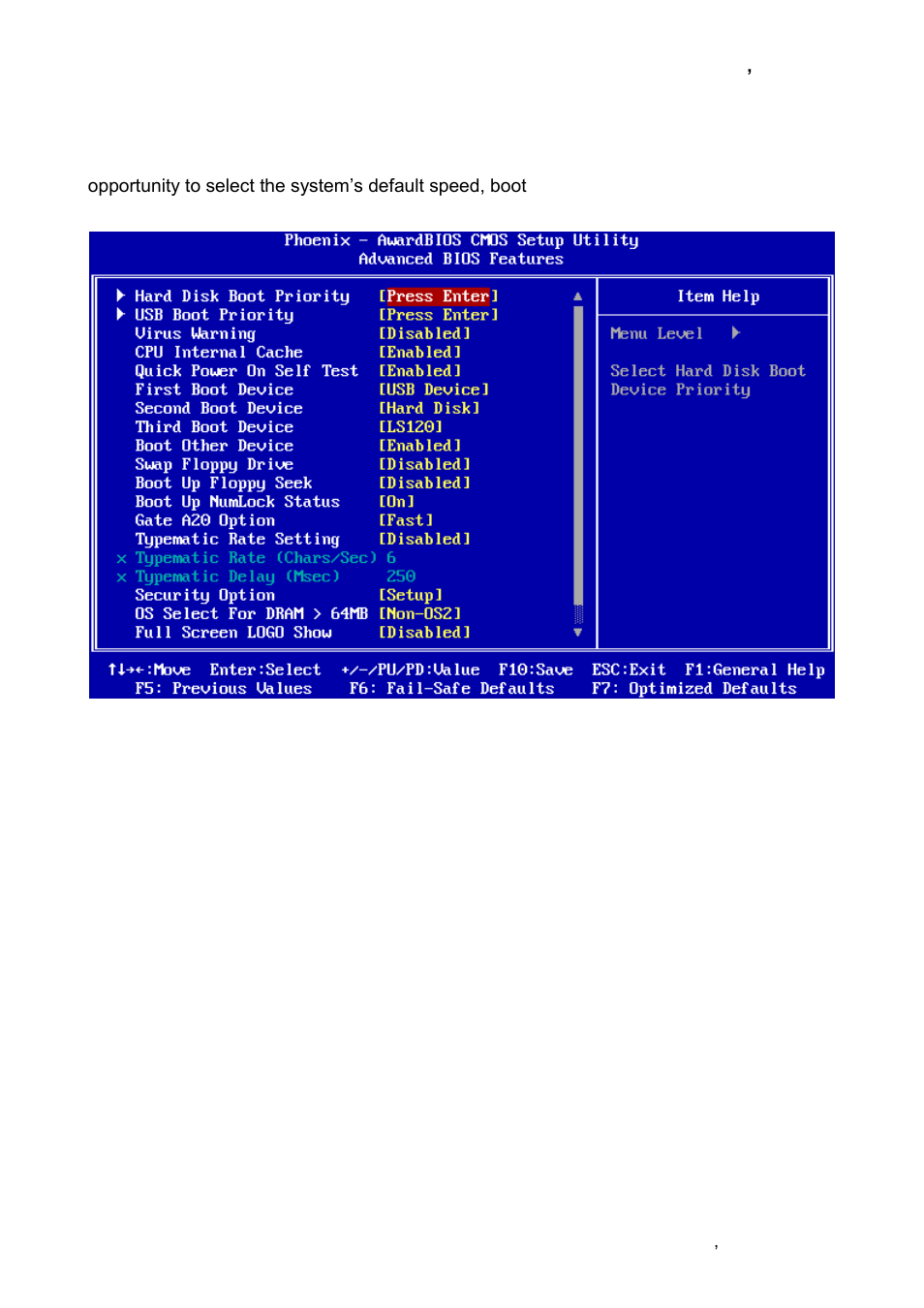Advanced bios features | Avalue ECM-LX800W User Manual | Page 47 / 105