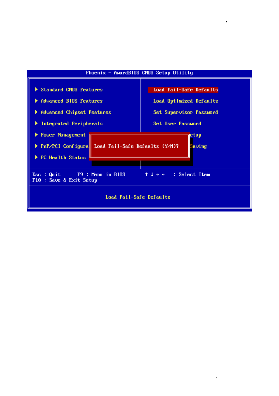 Load fail-safe defaults | Avalue ECM-LX800W User Manual | Page 65 / 105