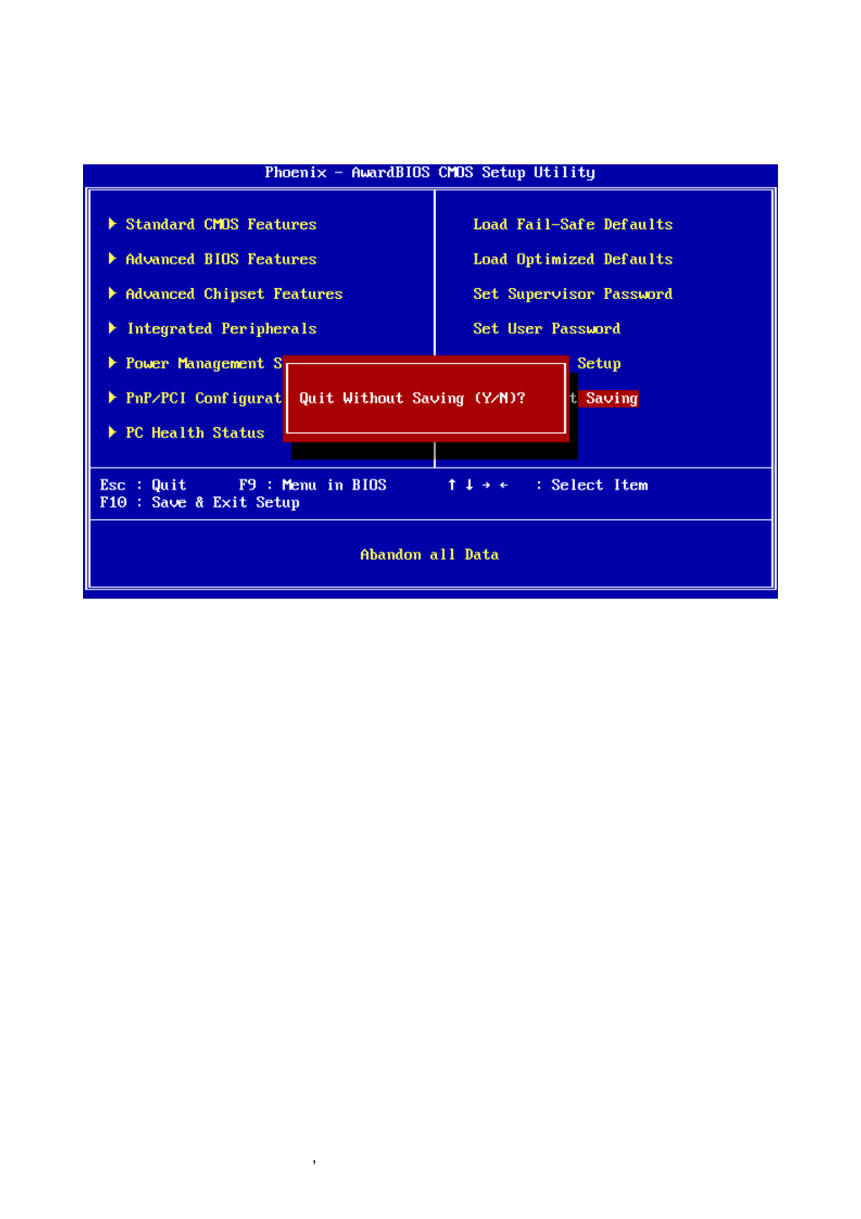 Exit without save | Avalue ECM-LX800W User Manual | Page 70 / 105