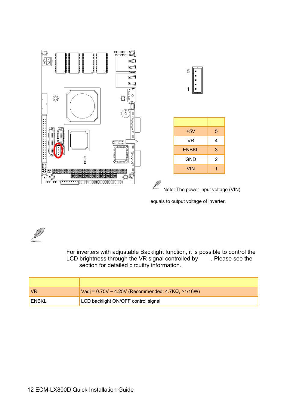 Avalue ECM-LX800D User Manual | Page 12 / 20