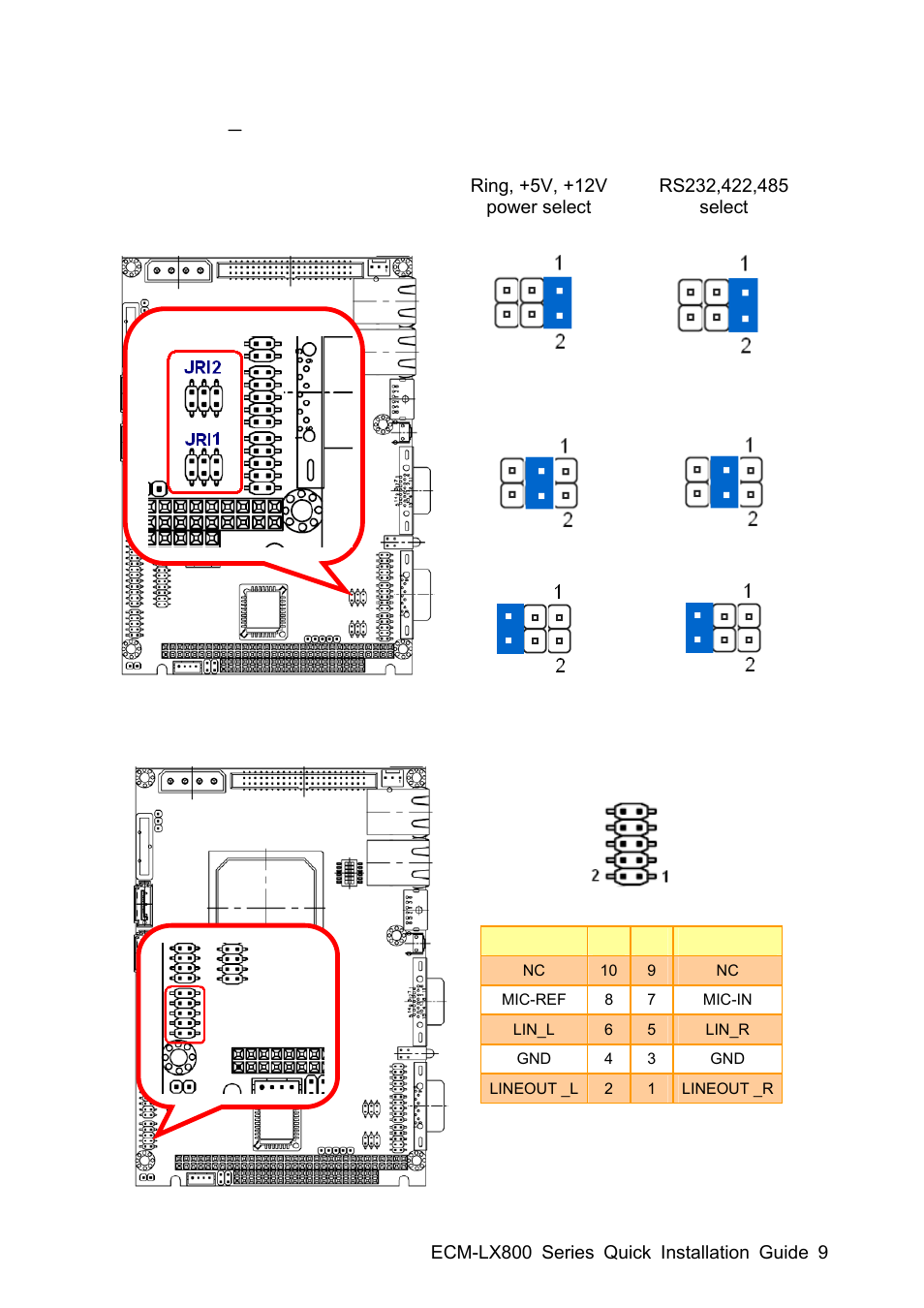 Avalue ECM-LX800 User Manual | Page 9 / 24