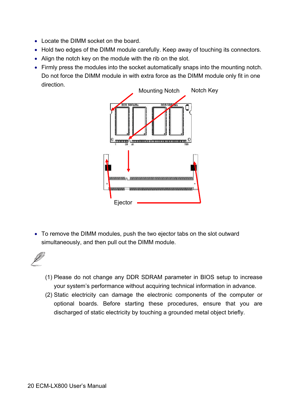 Avalue ECM-LX800 User Manual | Page 20 / 101