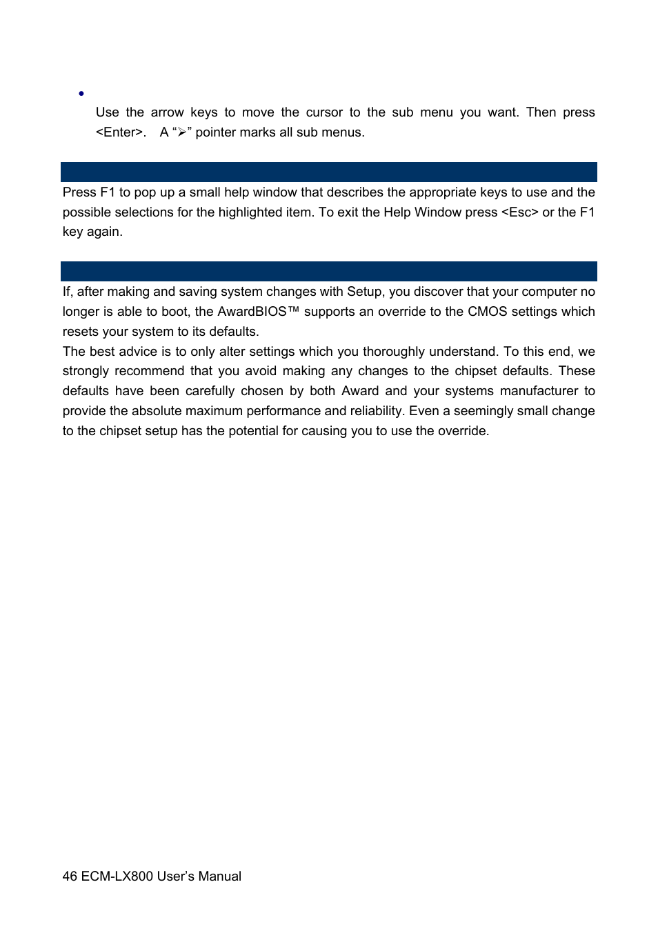 Avalue ECM-LX800 User Manual | Page 46 / 101