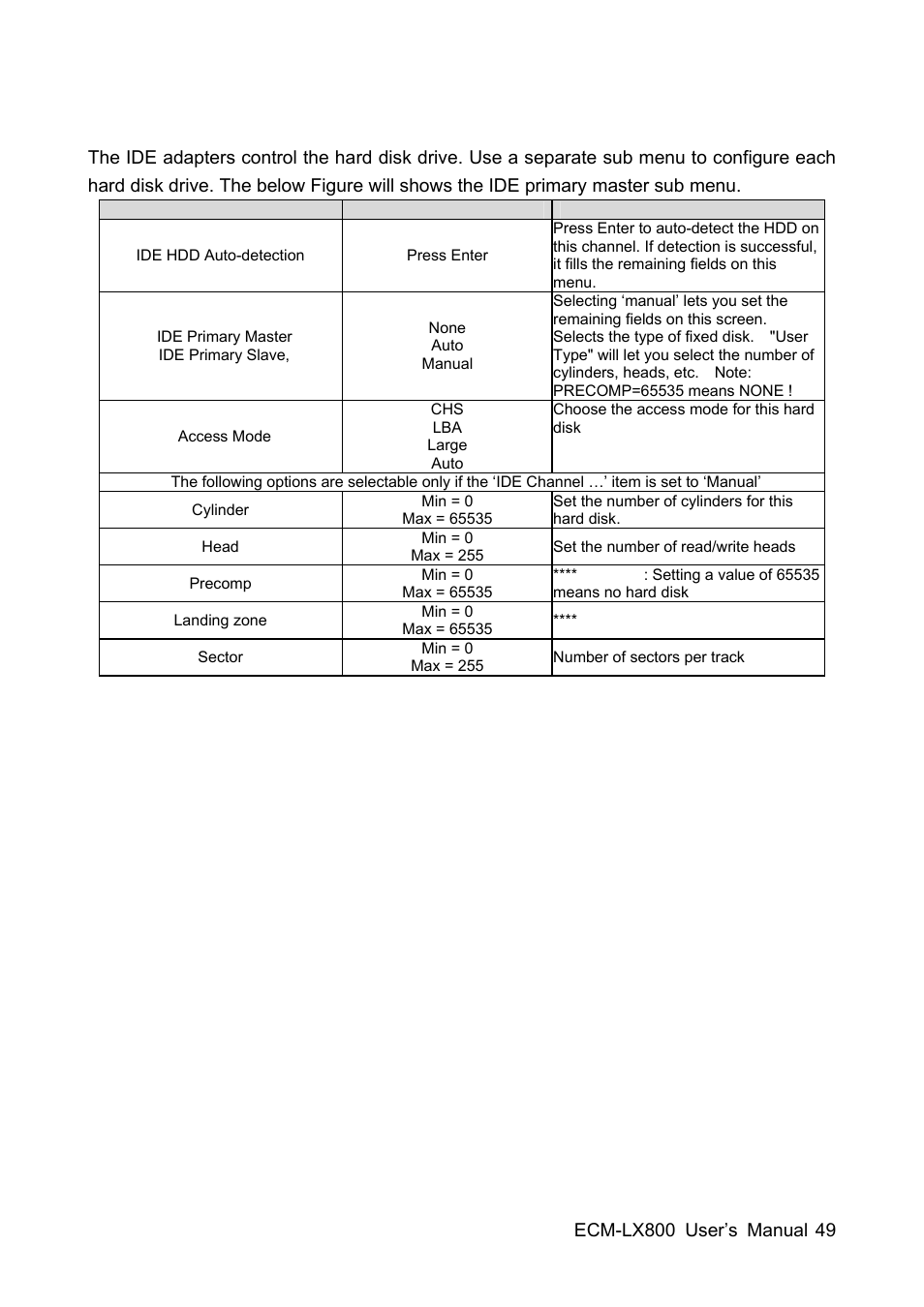 Avalue ECM-LX800 User Manual | Page 49 / 101