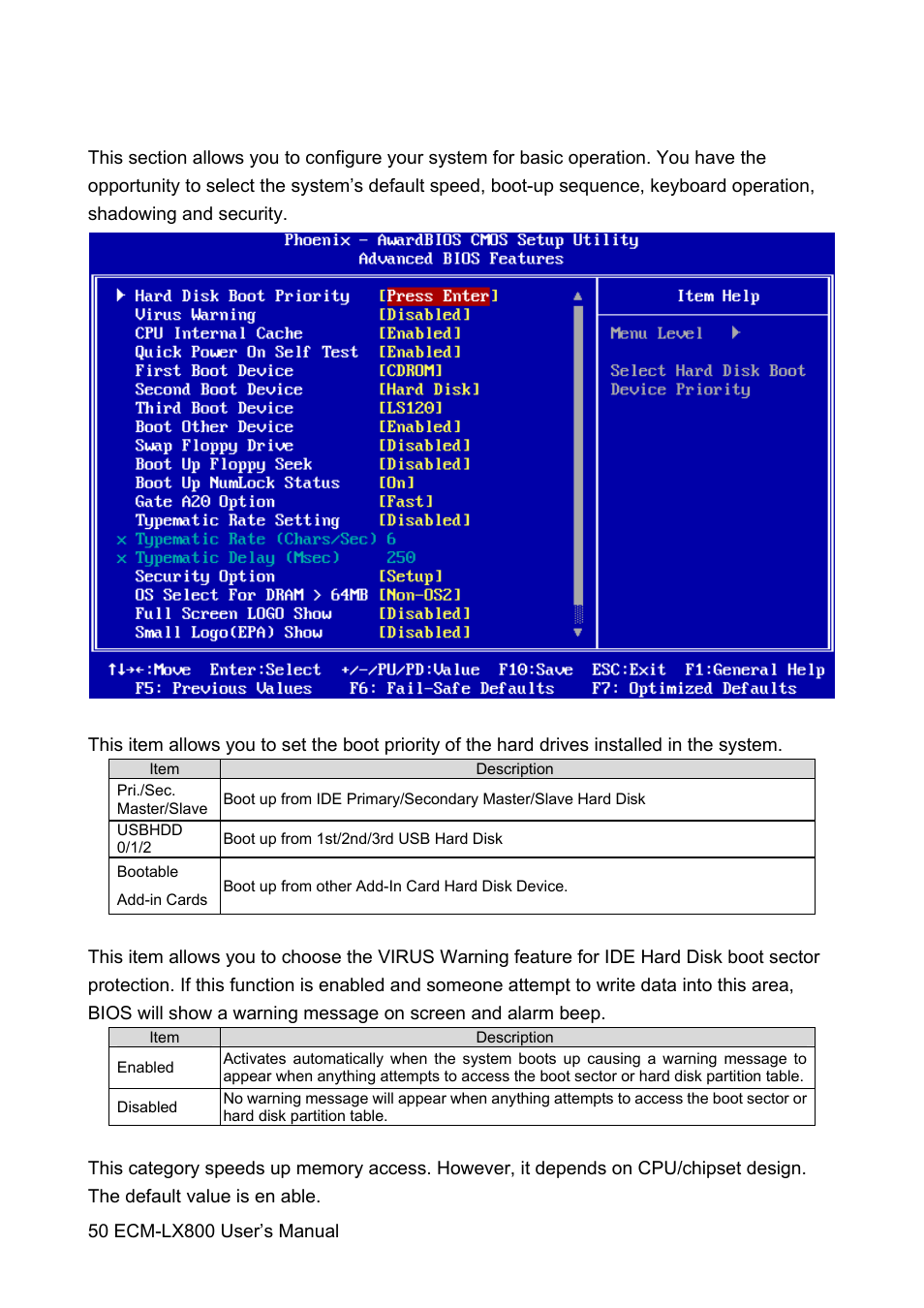 Avalue ECM-LX800 User Manual | Page 50 / 101