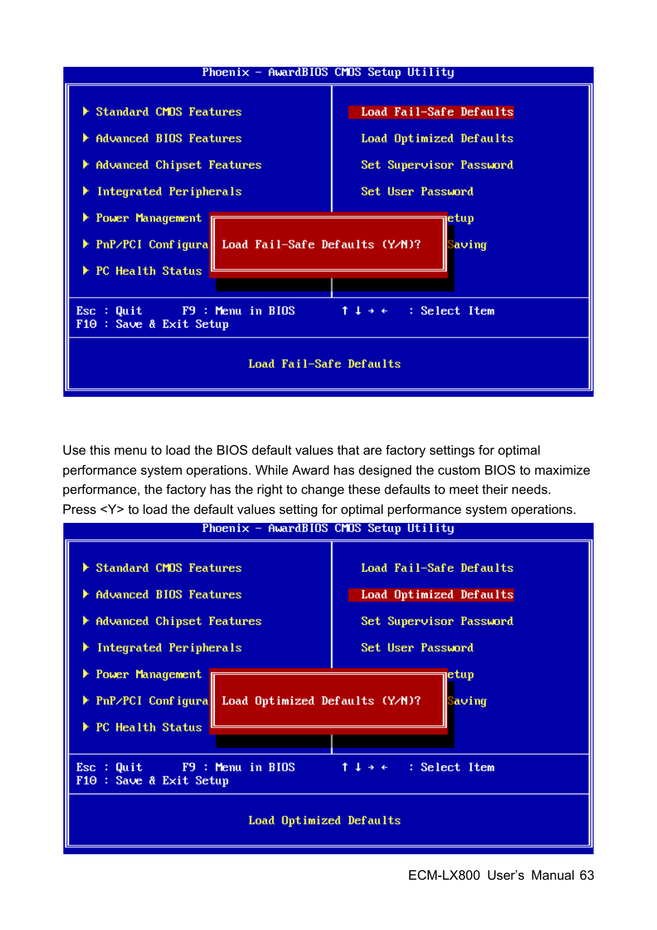 Avalue ECM-LX800 User Manual | Page 63 / 101
