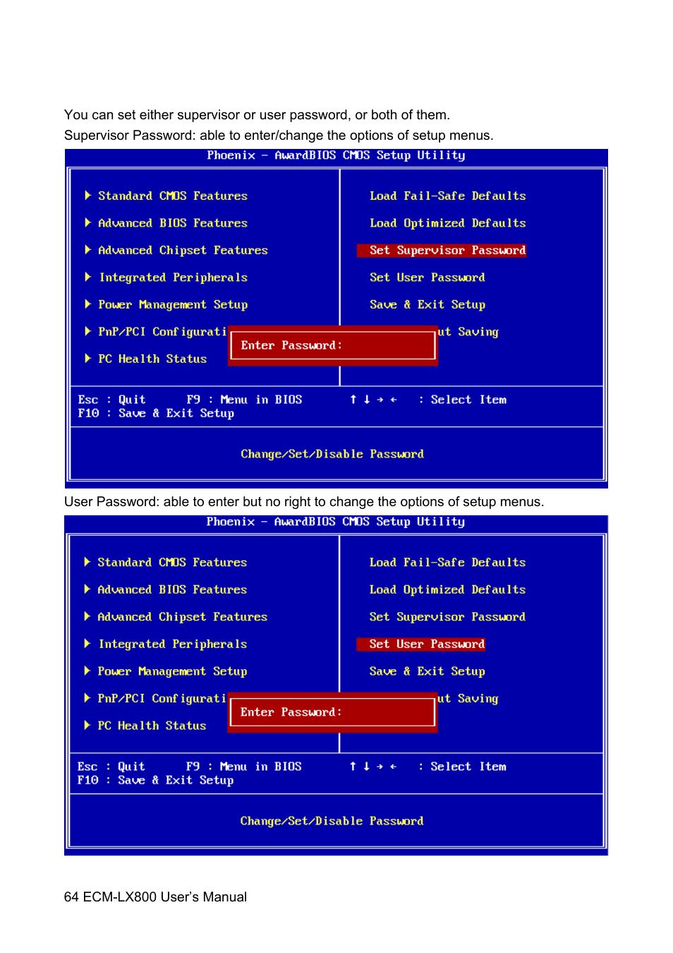 Avalue ECM-LX800 User Manual | Page 64 / 101