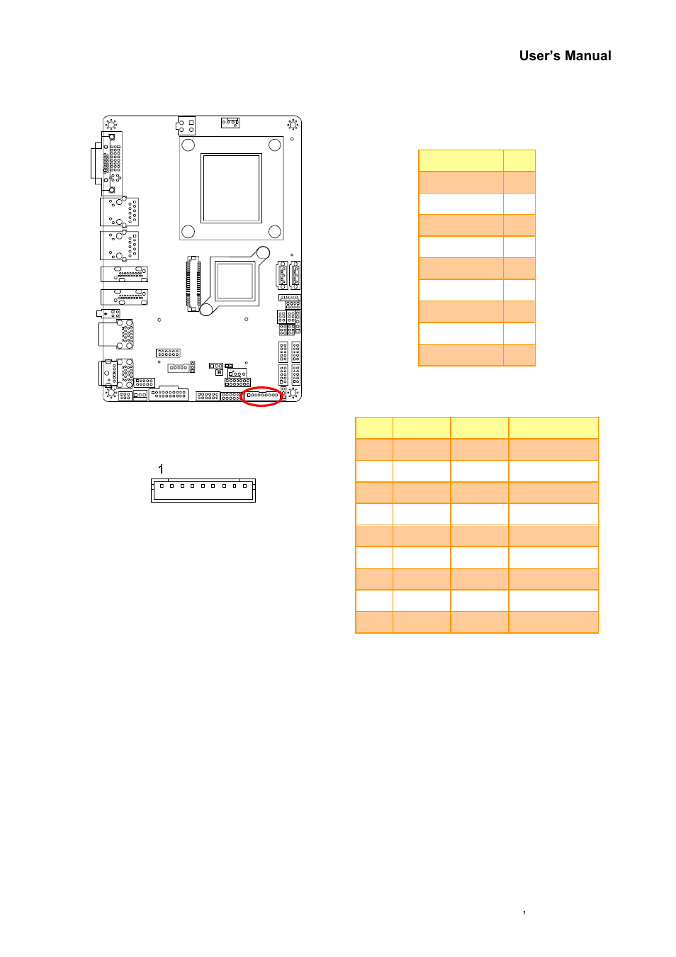 Touch panel connector (jtouch) | Avalue EPI-QM87R User Manual | Page 33 / 77