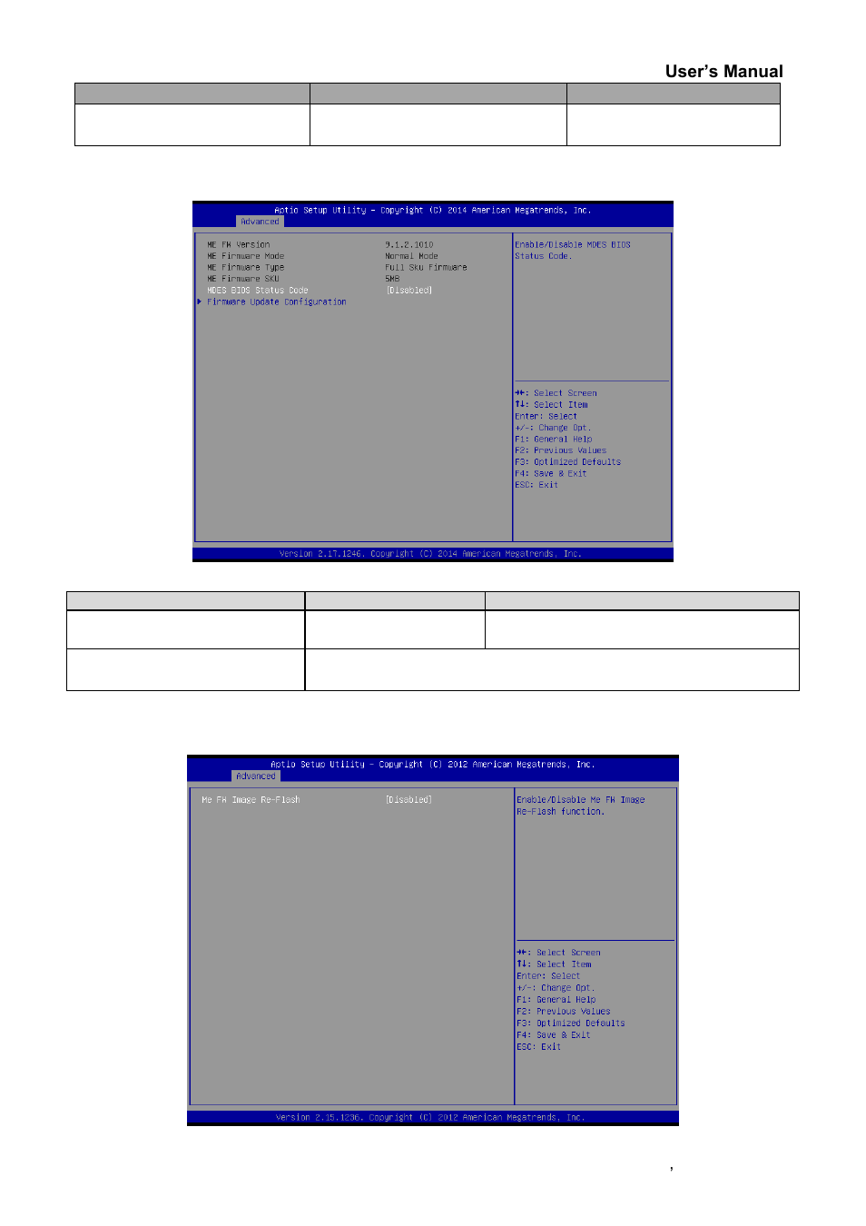 Pch-fw configuration, Firmware update configuration | Avalue EPI-QM87R User Manual | Page 47 / 77
