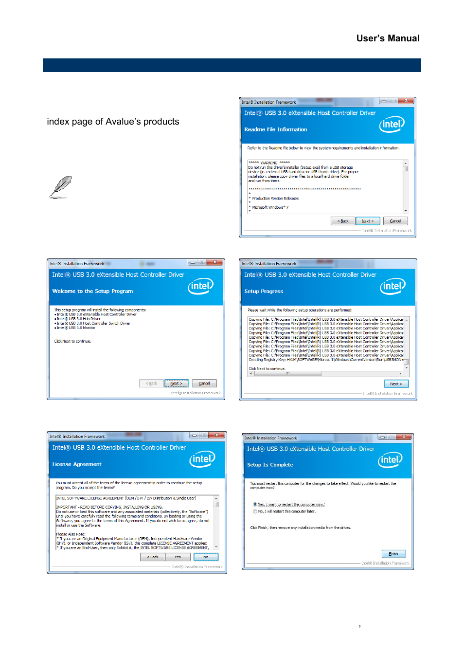 Install usb 3.0 driver (for intel qm87) | Avalue EPI-QM87R User Manual | Page 71 / 77