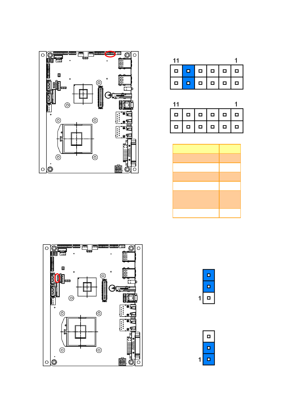 Touch panel connector (jtouch_sel1) | Avalue EPI-QM77 User Manual | Page 11 / 24