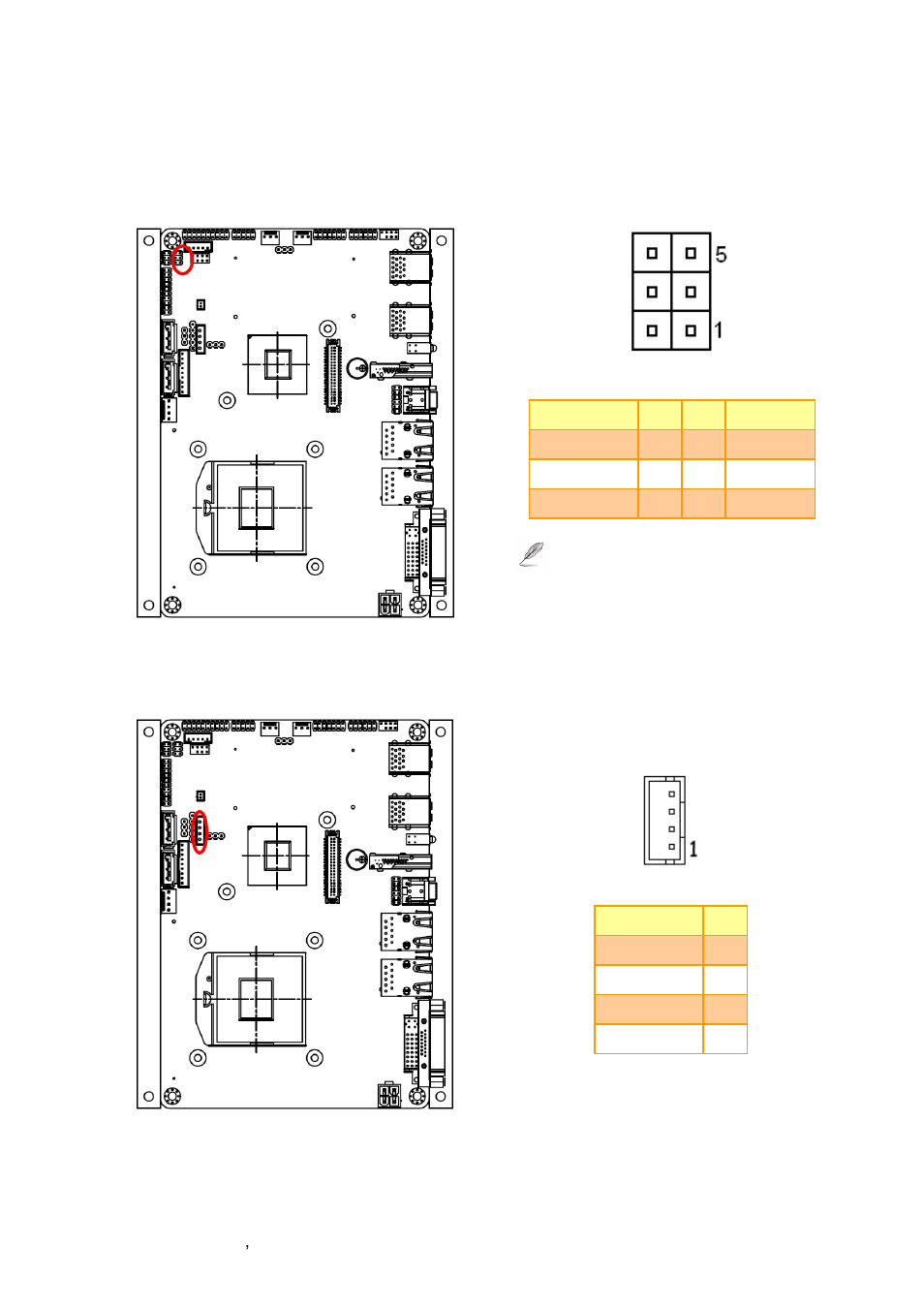 Serial port 1 connector (j422/1), Hd power connector (hd_pwr1) | Avalue EPI-QM77 User Manual | Page 28 / 86