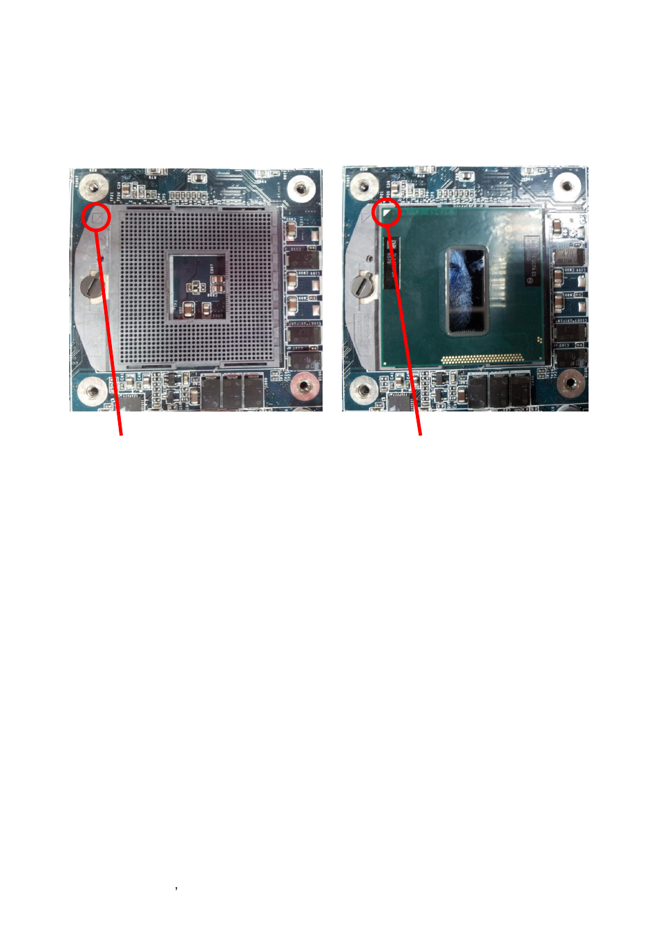 Cpu socket triangle gold triangle | Avalue EPI-QM77 User Manual | Page 36 / 86