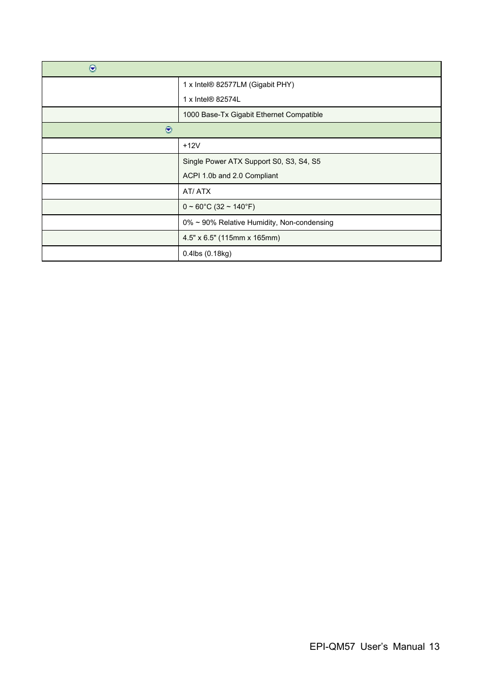 Avalue EPI-QM57 User Manual | Page 13 / 80