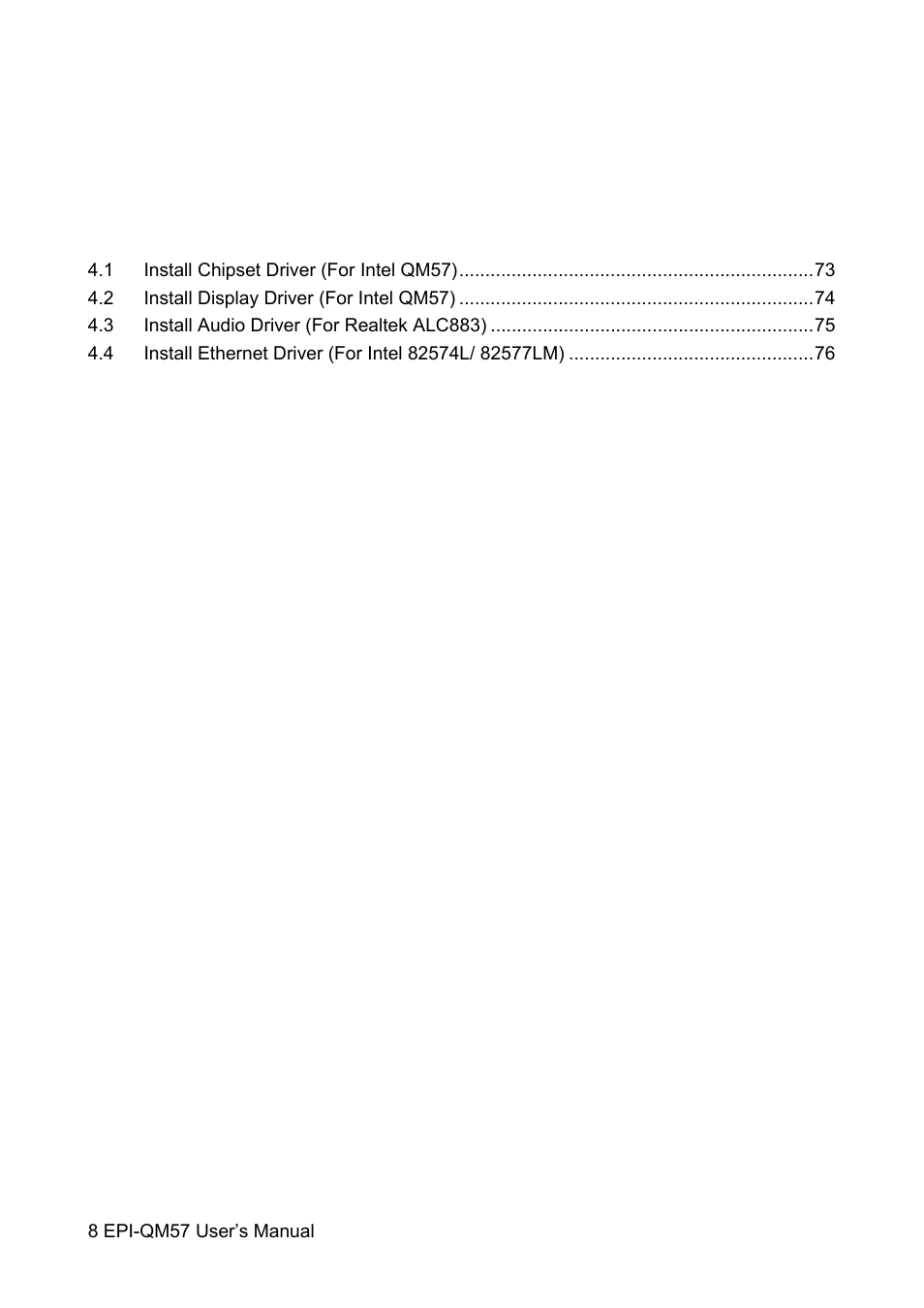 Avalue EPI-QM57 User Manual | Page 8 / 80