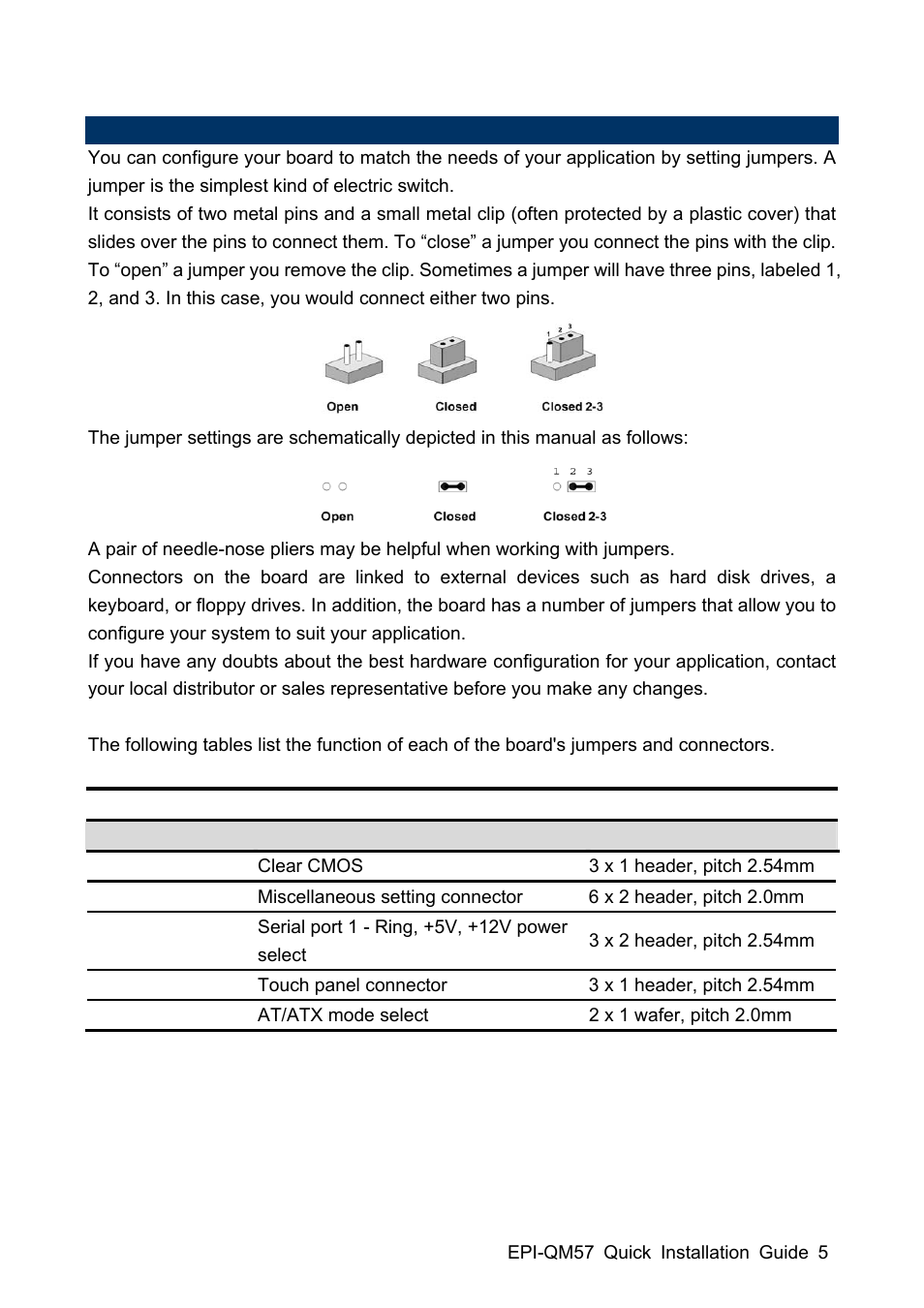 Avalue EPI-QM57 User Manual | Page 5 / 20