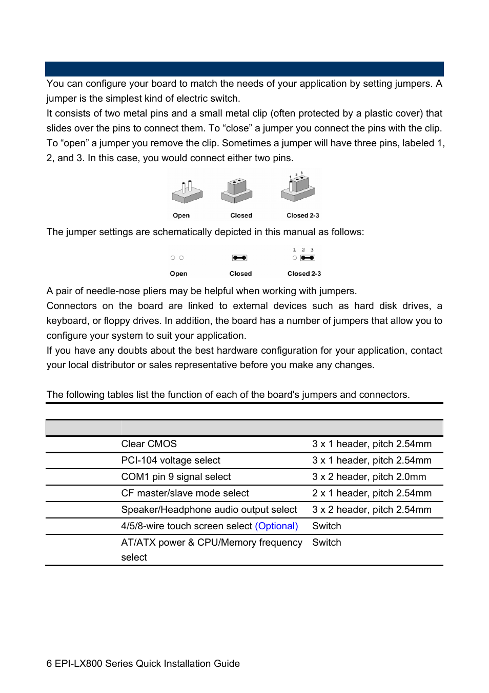 Avalue EPI-LX800 User Manual | Page 6 / 20