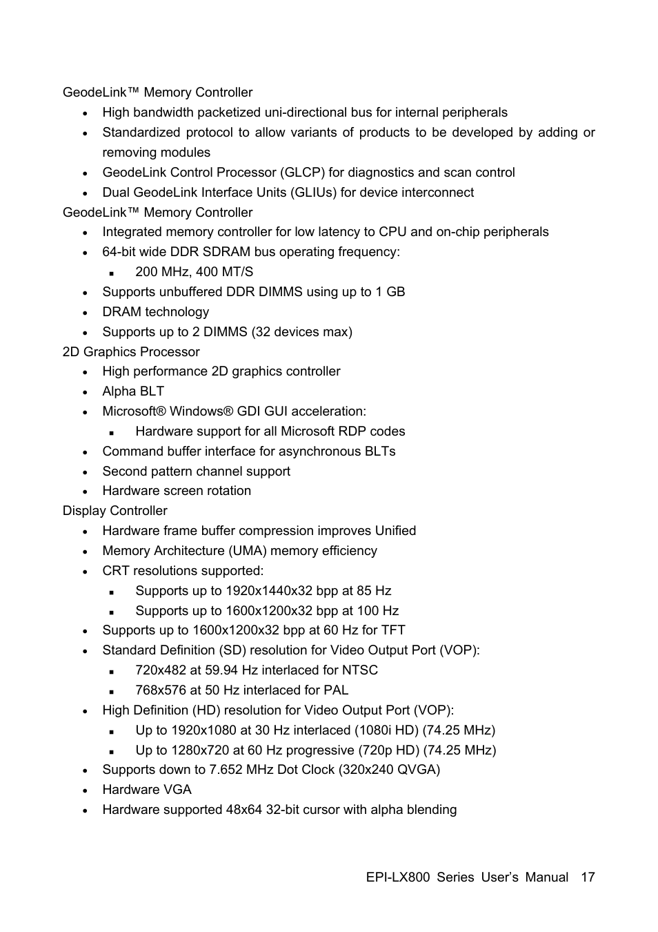 Avalue EPI-LX800 User Manual | Page 17 / 107