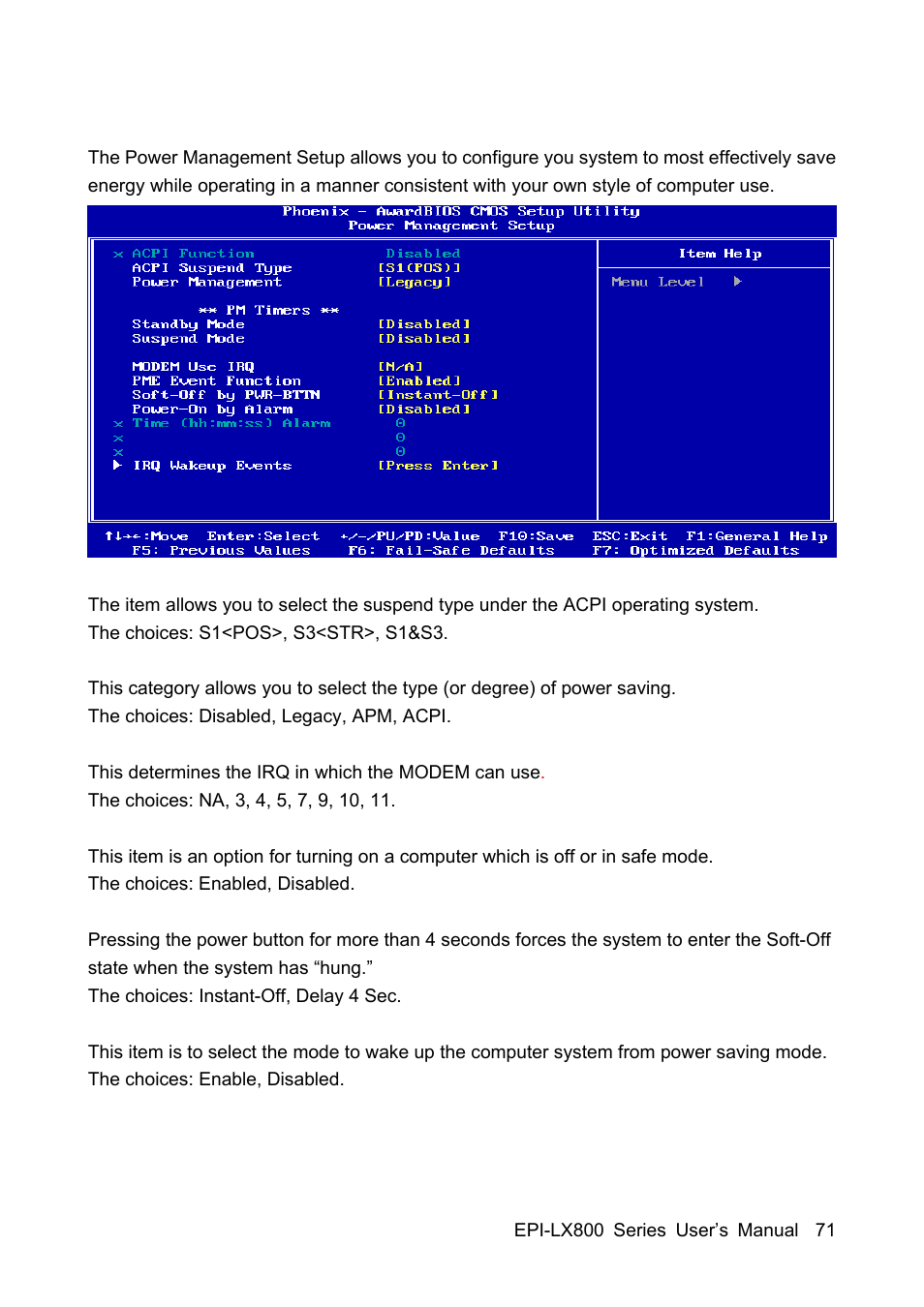 Avalue EPI-LX800 User Manual | Page 71 / 107