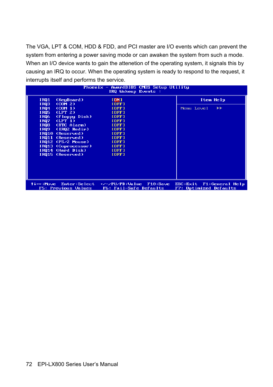 Avalue EPI-LX800 User Manual | Page 72 / 107