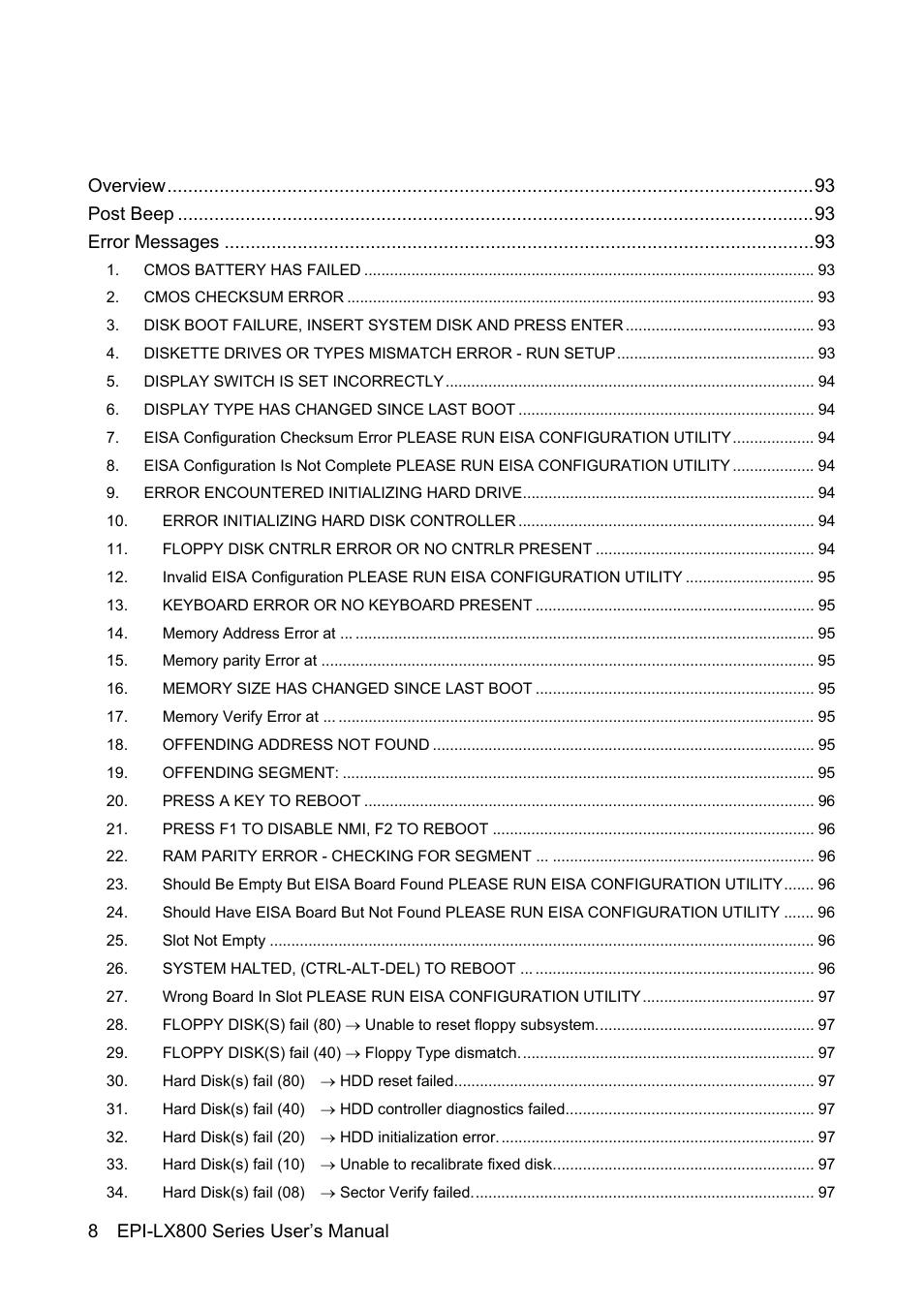 Avalue EPI-LX800 User Manual | Page 8 / 107