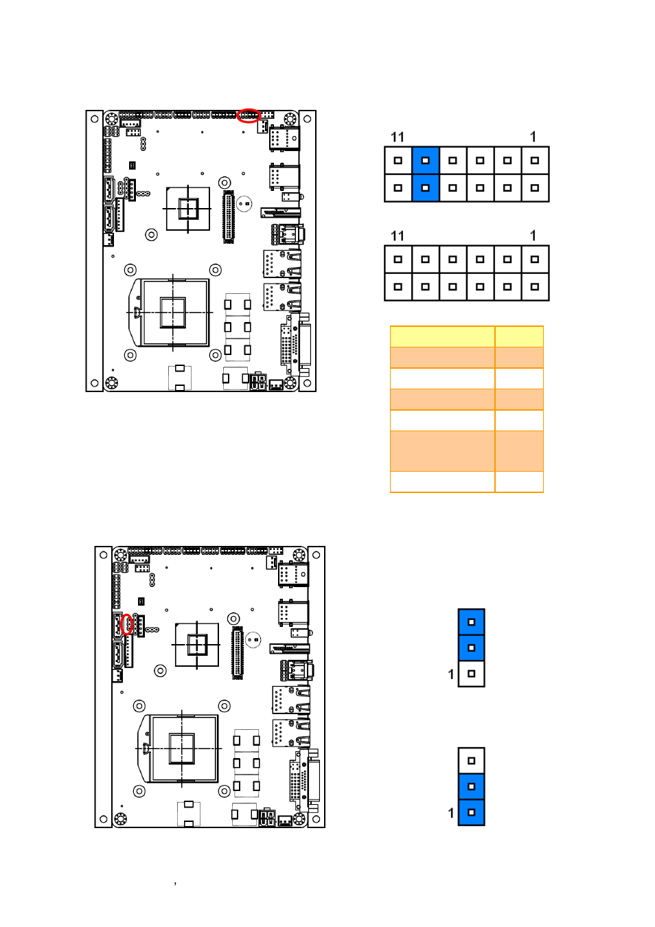Touch panel connector (jtouch_sel1) | Avalue EPI-QM67 User Manual | Page 24 / 91