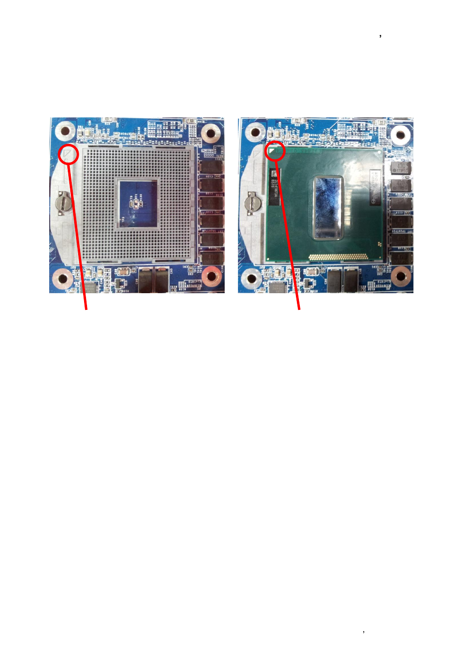 Cpu socket triangle gold triangle | Avalue EPI-QM67 User Manual | Page 35 / 91