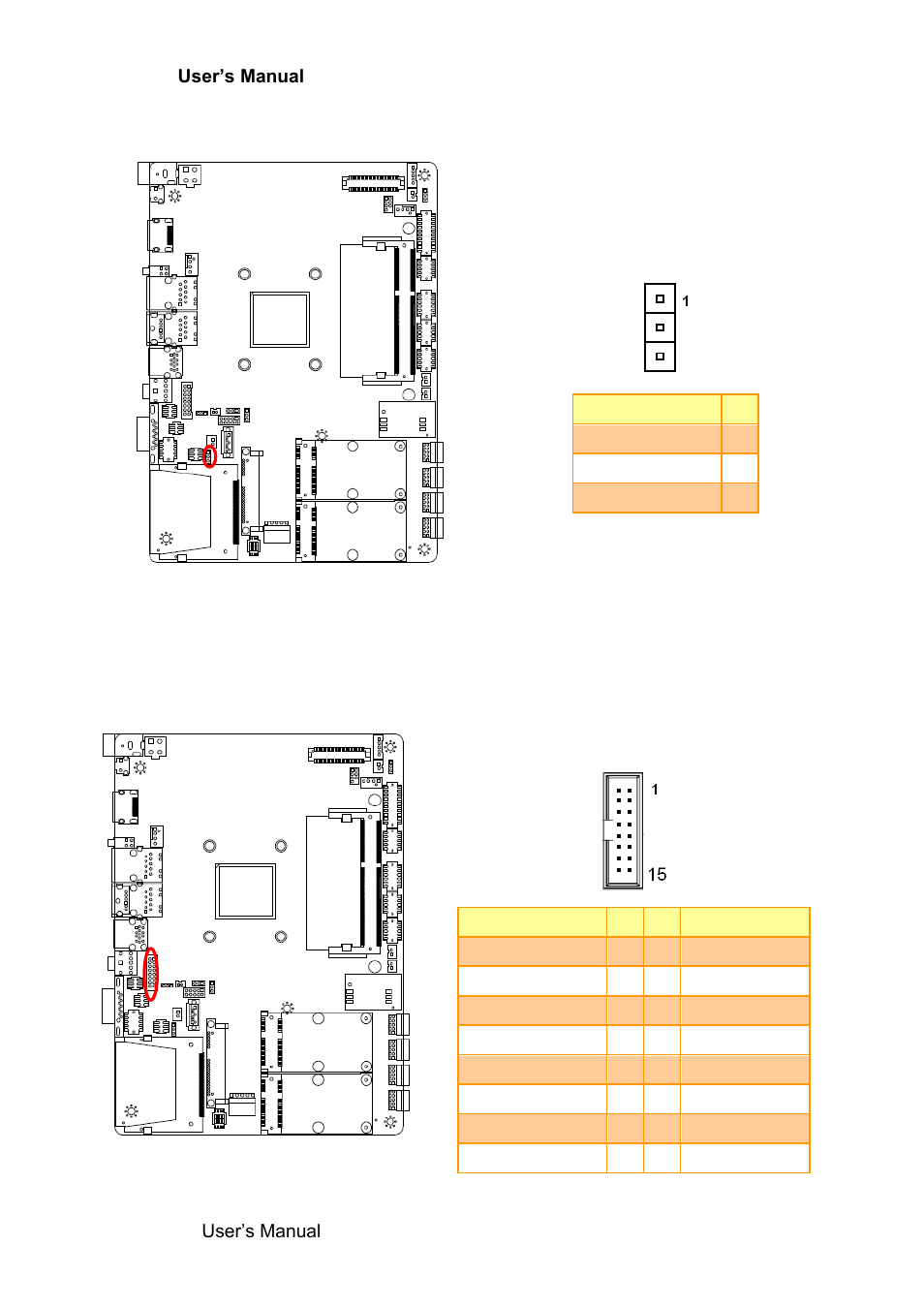Usb power select (usb_pwrsel1), Vga connector (vga) | Avalue EBM-BYT User Manual | Page 34 / 75