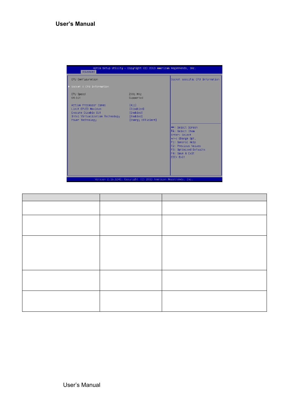 Cpu configuration | Avalue EBM-BYT User Manual | Page 48 / 75