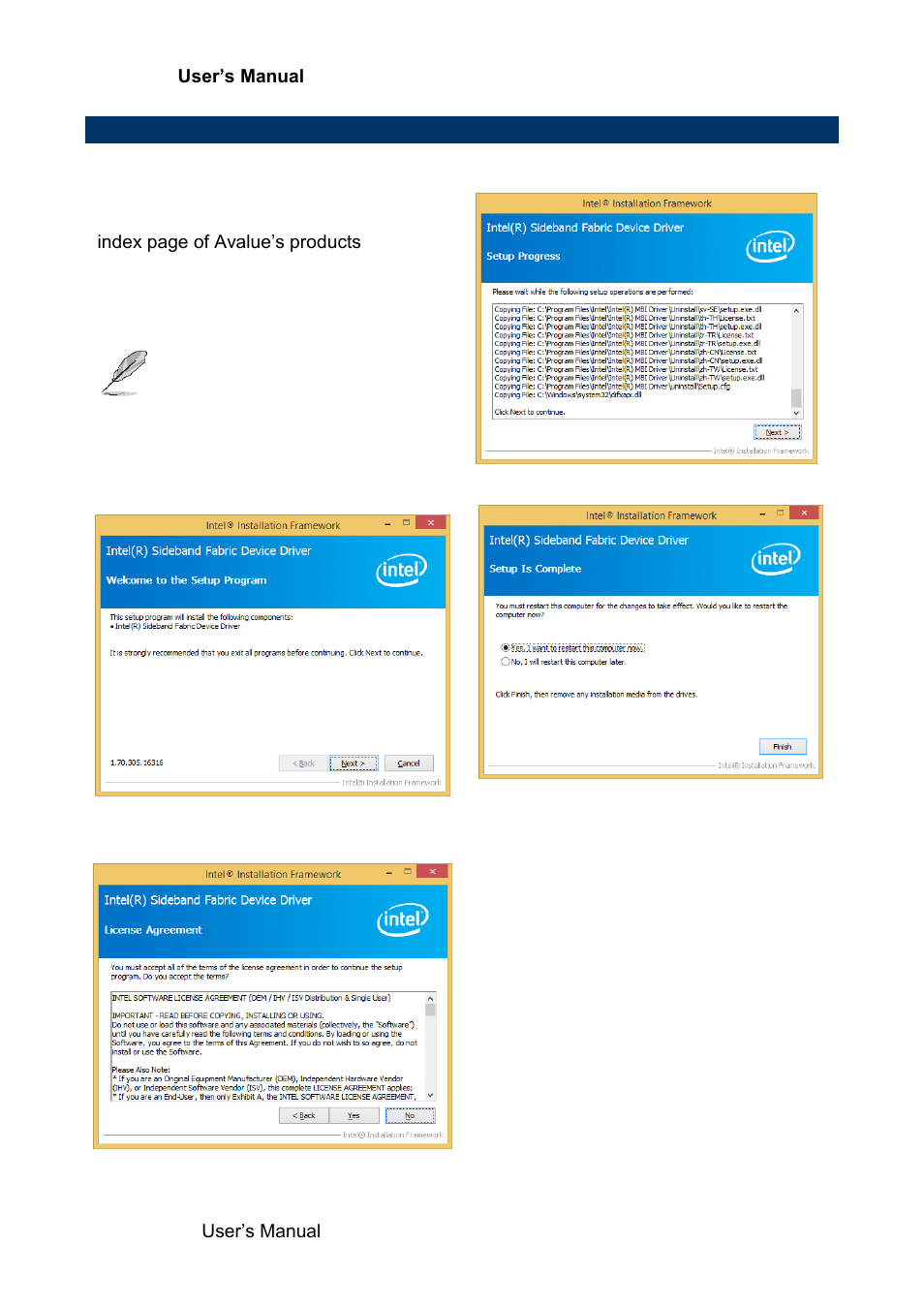 Install mbi driver | Avalue EBM-BYT User Manual | Page 68 / 75
