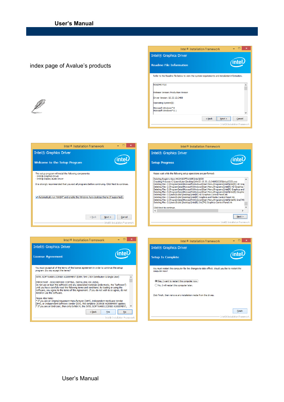 Install vga driver | Avalue EBM-BYT User Manual | Page 70 / 75