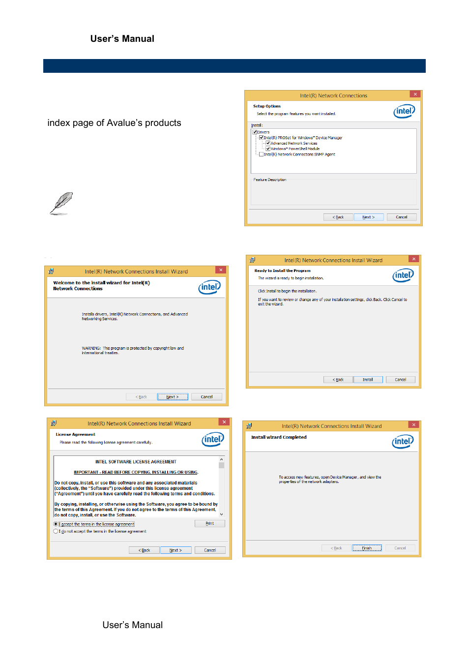 Install ethernet driver | Avalue EBM-BYT User Manual | Page 72 / 75
