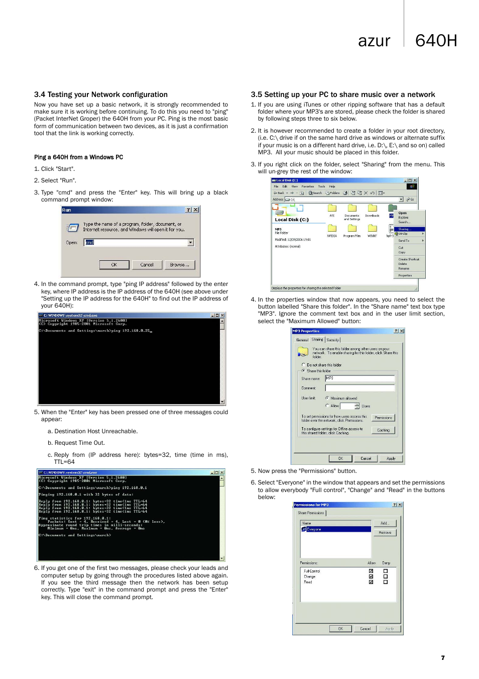 640h azur | Cambridge Audio 640H Azur User Manual | Page 7 / 15