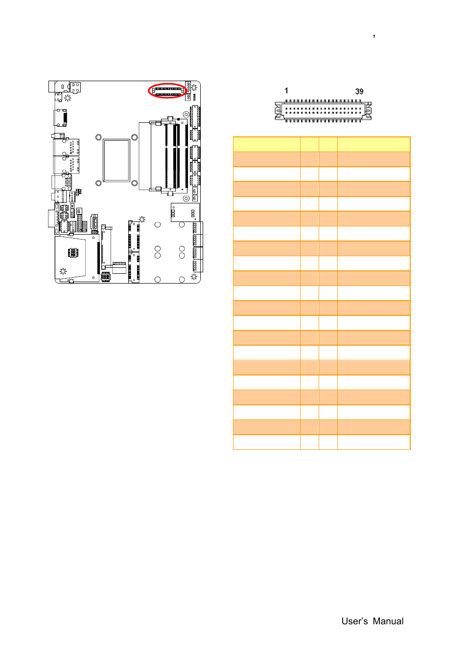 Lvds connector (jlvds) | Avalue EBM-QM87U User Manual | Page 27 / 75