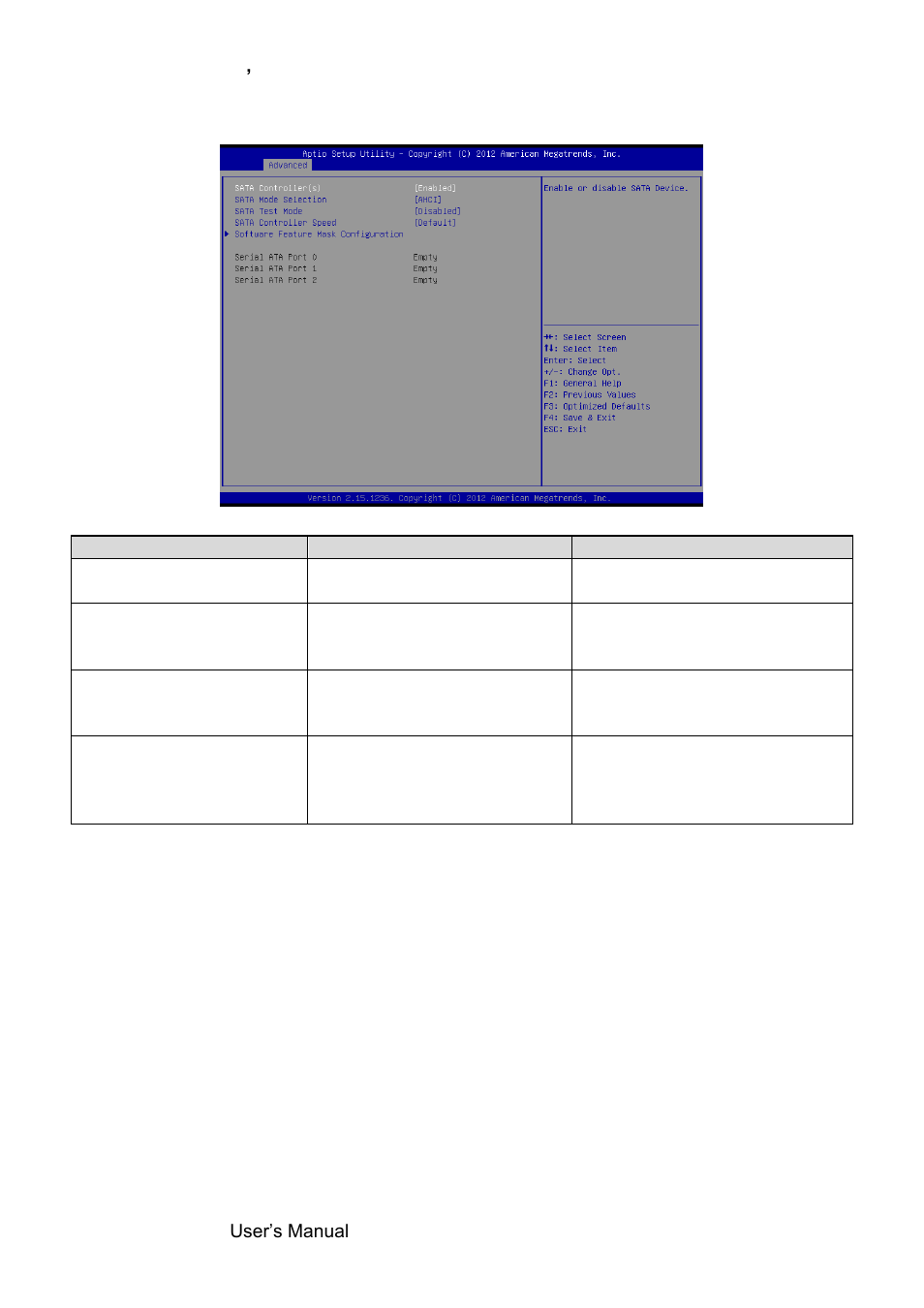 Sata configuration | Avalue EBM-QM87U User Manual | Page 42 / 75